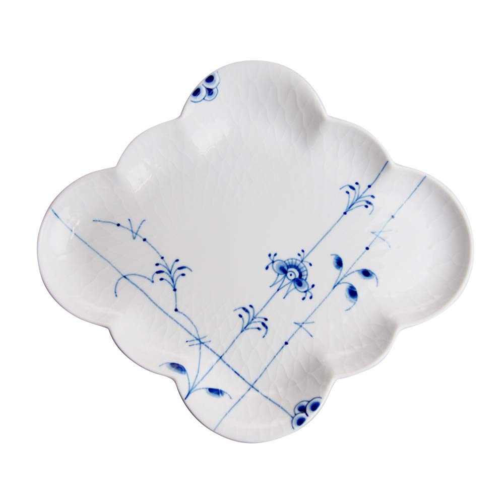 ROYAL COPENHAGEN Тарелка средняя, Синяя, 26.5 x 22.5 см, [Параллельный импорт], Синяя пальметта, 2-500-726