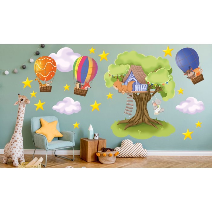 Интерьерная наклейка «Домик на дереве», 30×50 см