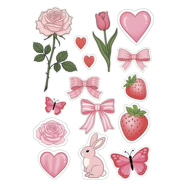 Наклейка Симфония Розовая мечта 30x20 см